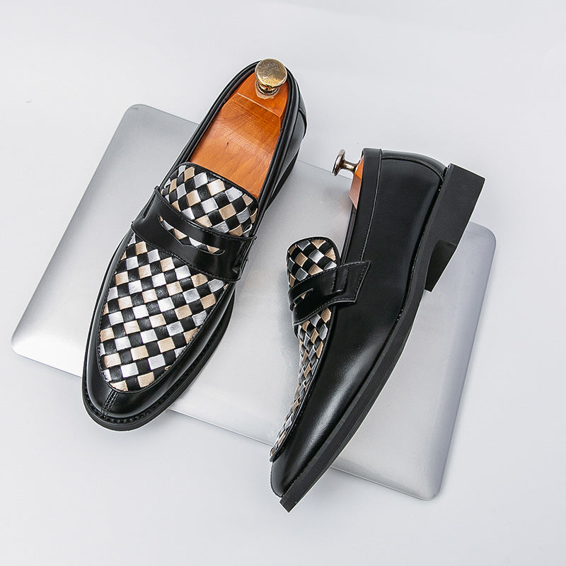 Sarah Express Mens Casual Pointed-toe Leather Shoes