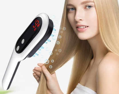 LED Scalp Massager with Red Blue Light Therapy for Hair Growth