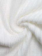 Sarah Express Women's Off-Shoulder Ribbed Knit Top - Stretchy Long Sleeve Sweater