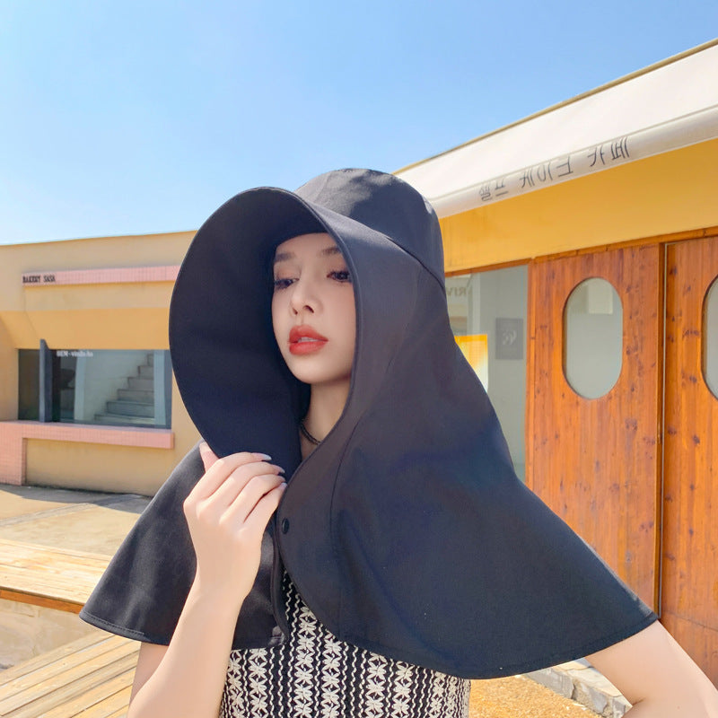 Sarah Express Sun Protection Hat Neck Shawl Coverage Dome Style