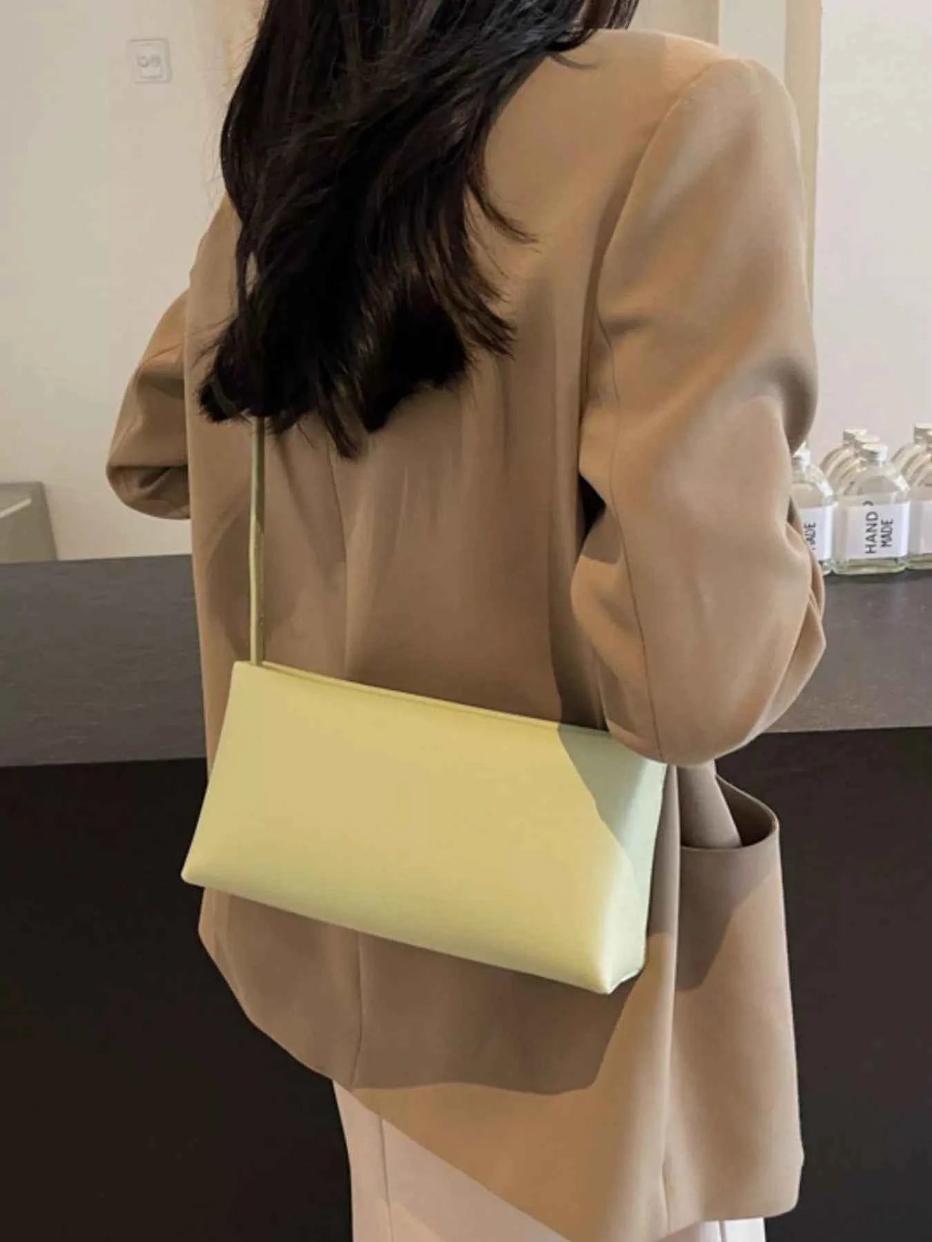 Sarah Express Women's Rectangular Crossbody Bag - Mini PU Leather Shoulder Bag