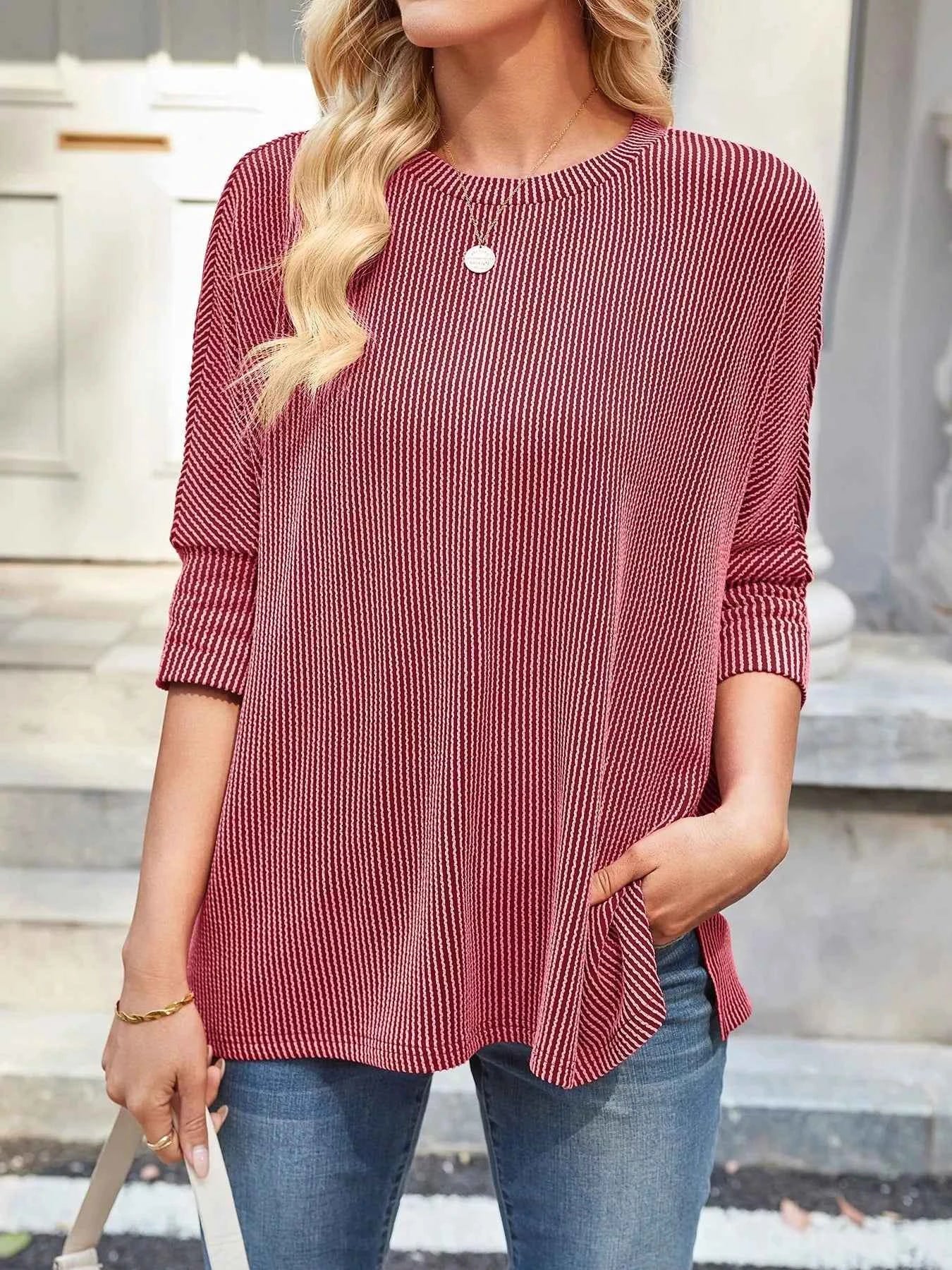 Sarah Express Women's Relaxed Fit Half Sleeve T-Shirt - Casual Oversized Tee