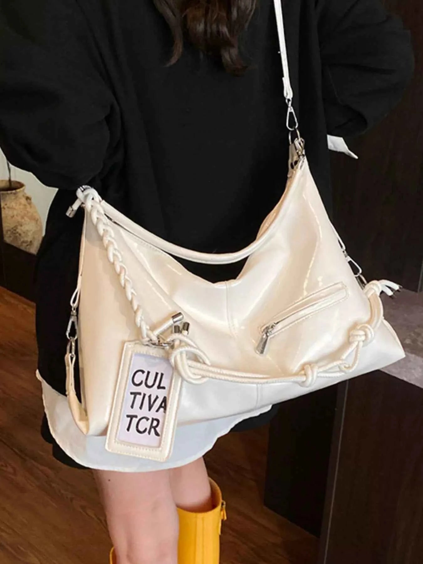 Sarah Express Women's PU Leather Shoulder Bag - Large Capacity Handbag