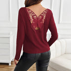 Sarah Express Women's Ribbed Batwing Sleeve Long Sleeve Top Pullover