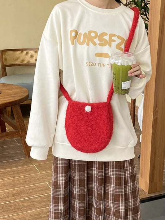 Sarah Express Women's Lightweight Fluffy Crossbody Bag