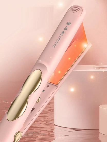 Sarah Express Portable Hair Straightener - 2-in-1 Curling and Straightening Iron with Constant Temperature