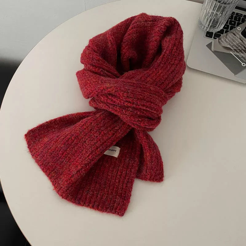 Sarah Express Women's Cozy Knitted Winter Scarf - Soft Wool Blend Long Scarf