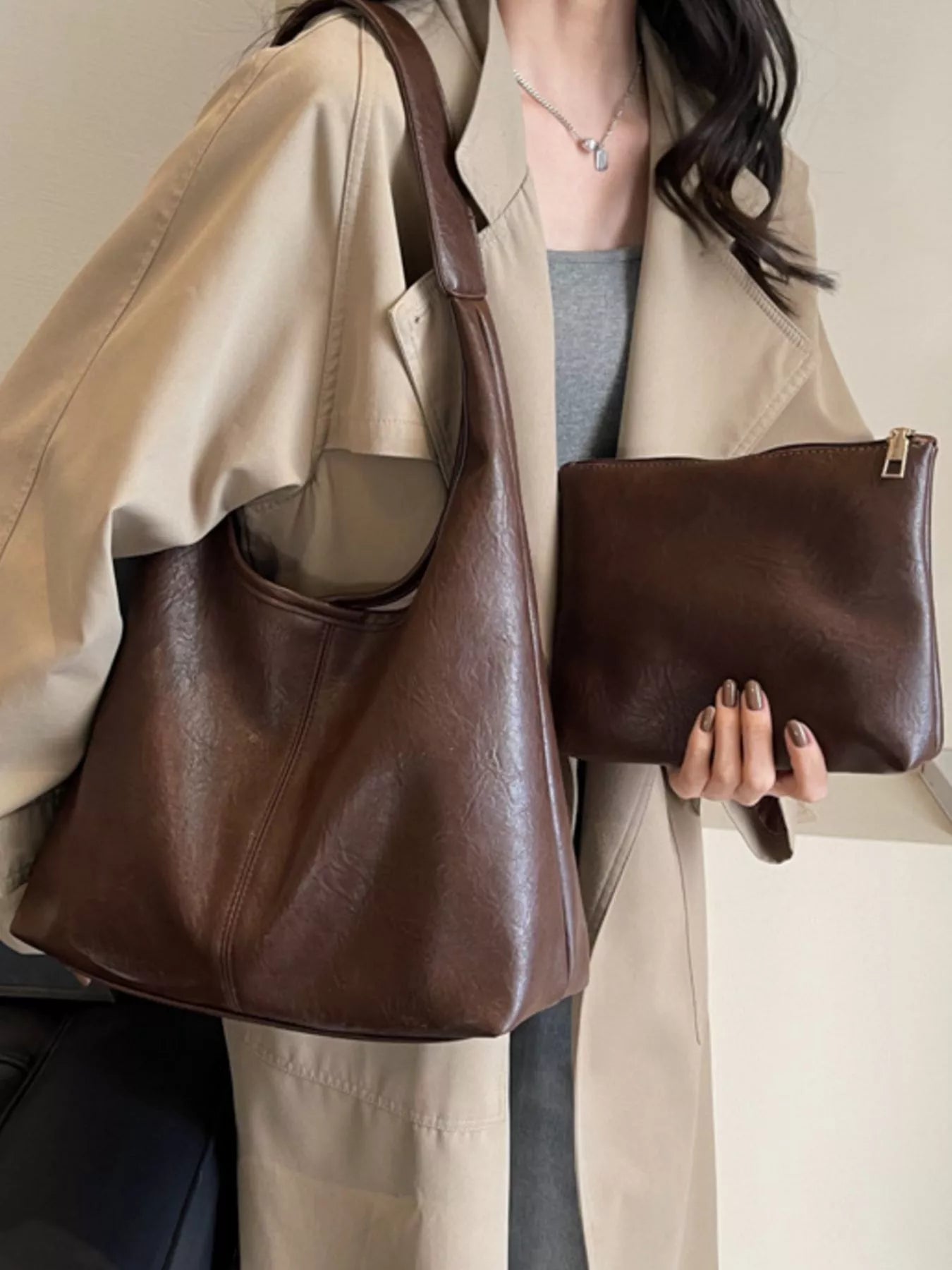 Sarah Express Women's PU Leather Shoulder Bag