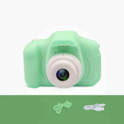 Sarah Express HD Mini Kids Digital Camera 13MP 1080P Cartoon Design with 2.0 Inch Screen X2Green USB