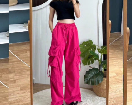 Sarah Express High Waist Quick Drying Retro Casual Pants