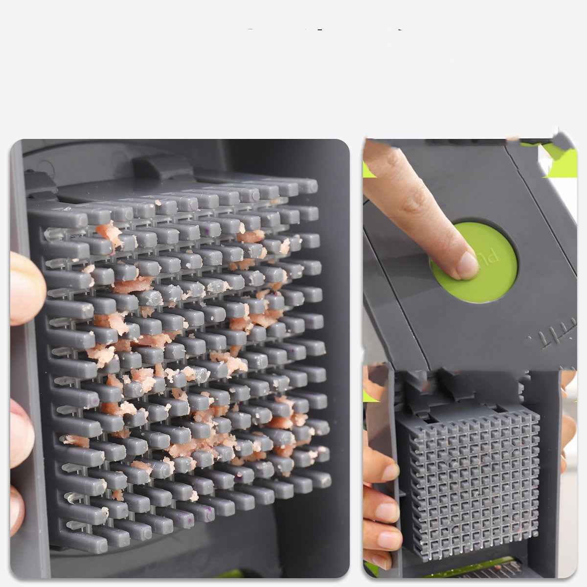 Sarah Express Multi-Function Vegetable Slicer with 8 Interchangeable Blades - Stainless Steel Mandoline Cutter