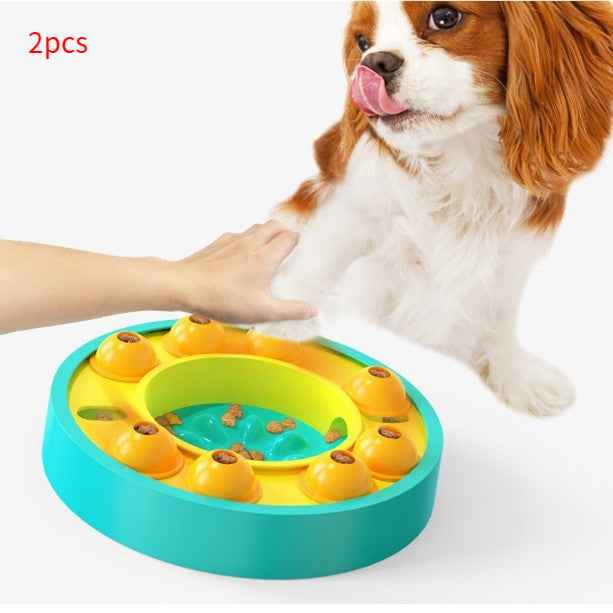 Sarah Express Interactive Dog Puzzle Feeder Bowl - Slow Eating IQ Training Toy with Food Dispenser