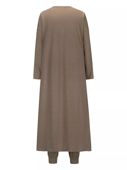 Sarah Express Women's 3 Piece Lounge Set - Tank Top Cardigan Pants Outfit with Pockets