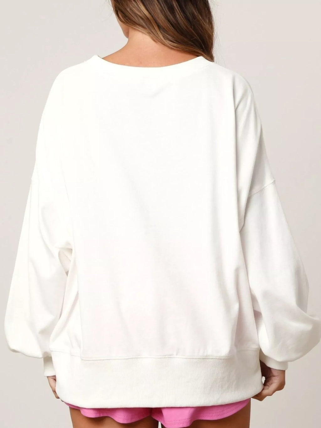 Sarah Express Women's Sequin Color Block Sweatshirt