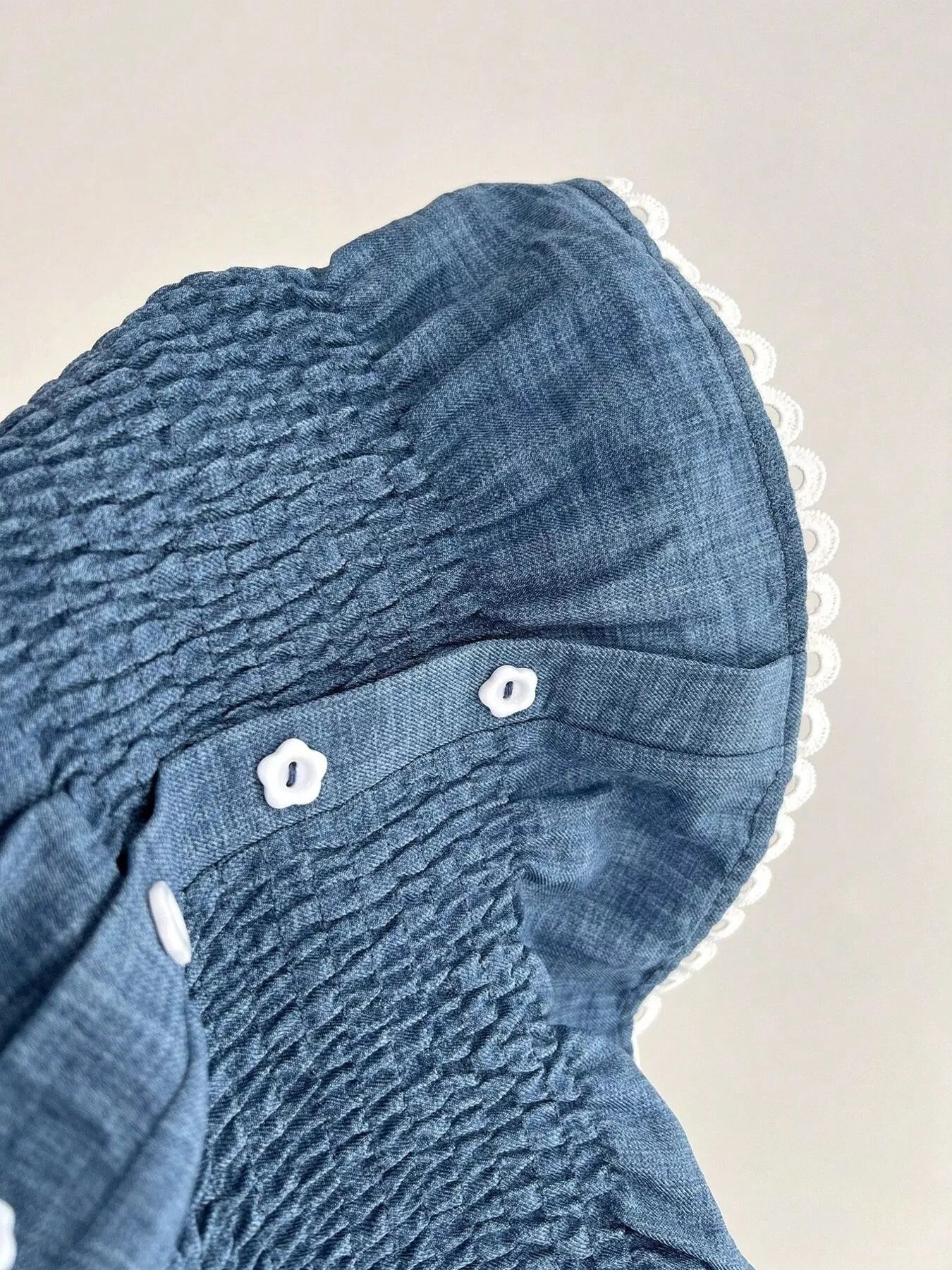 Sarah Express Women's Smocked Short Sleeve Blouse