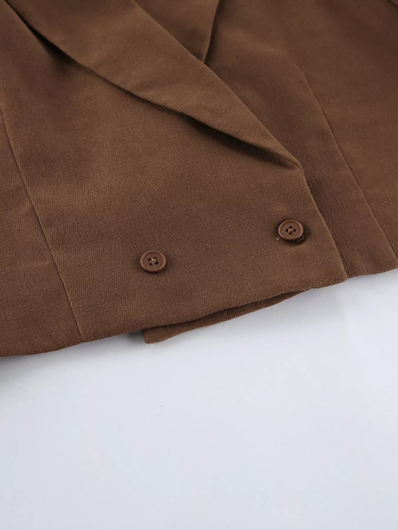 Sarah Express Women's Double-Breasted Blazer & Asymmetrical Skirt Set