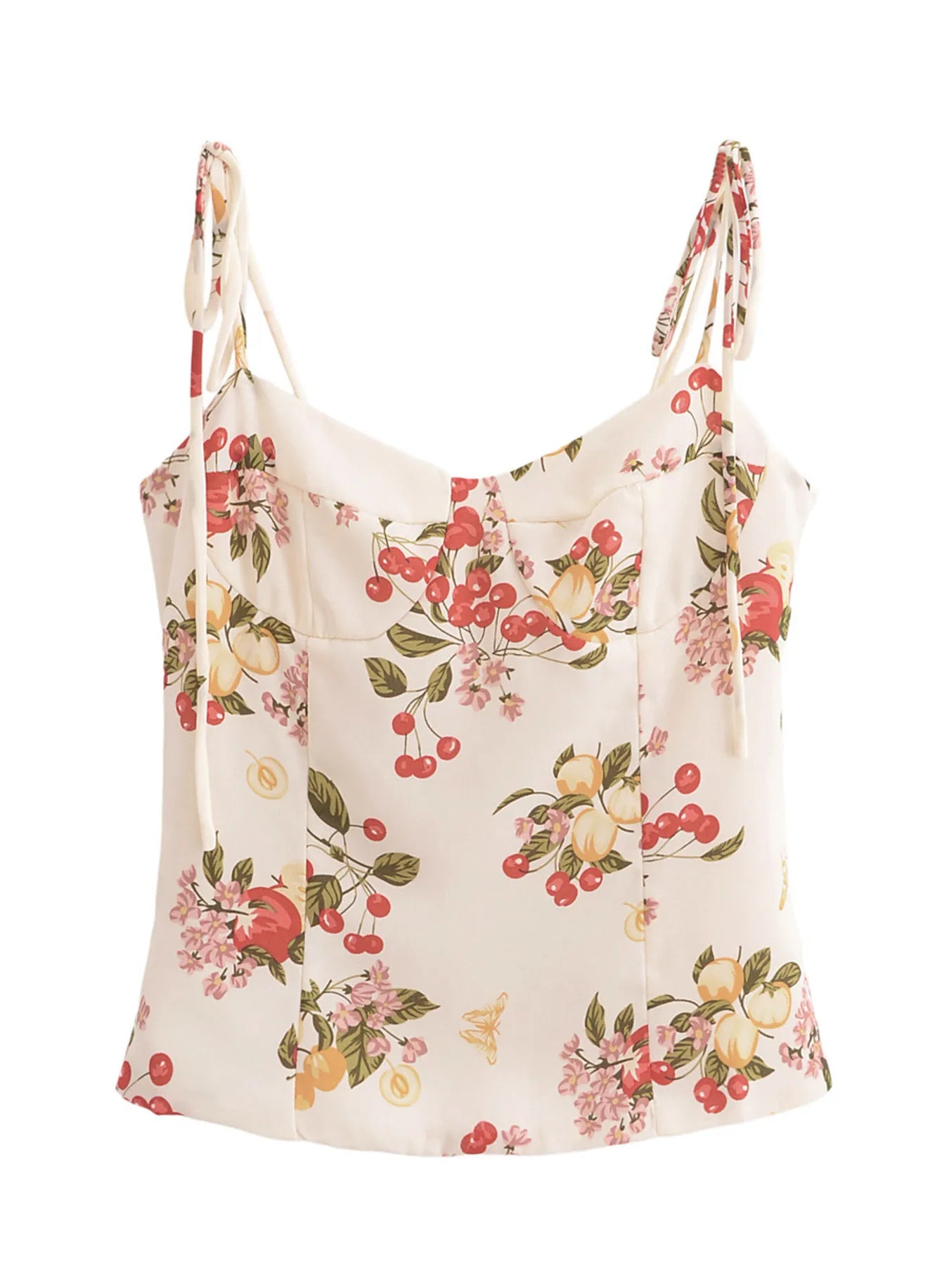 Sarah Express Women's Printed Smocked Cami Top