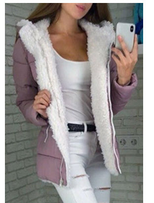 Sarah Express Fleece Lined Hooded Cotton Padded Jacket