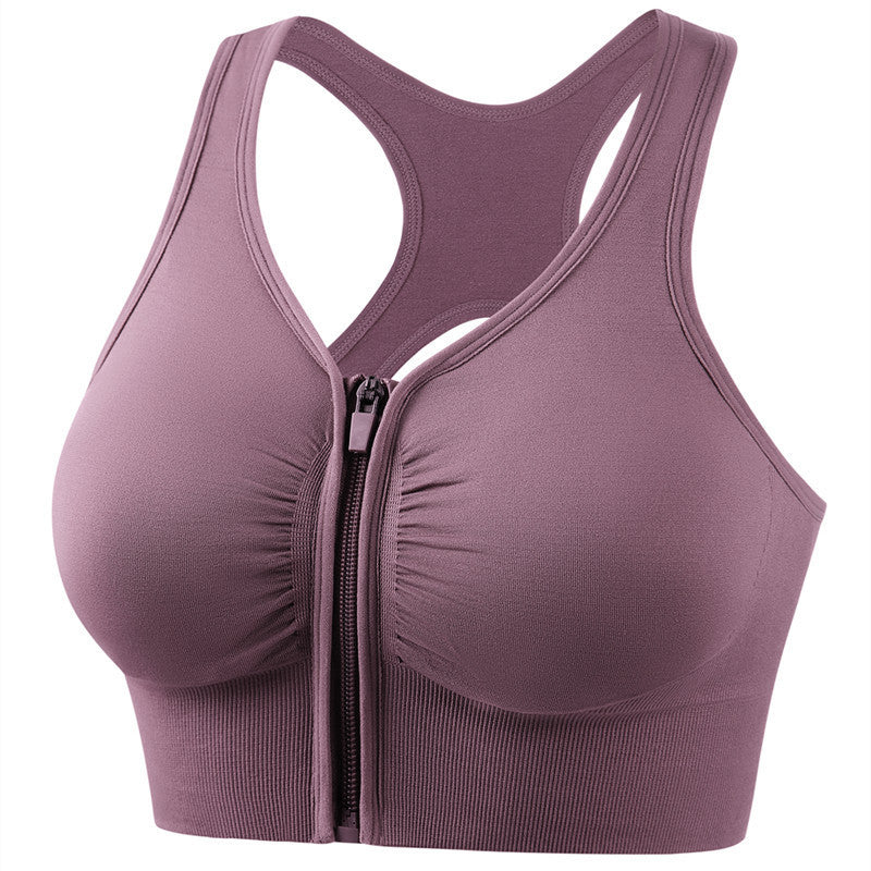 Sarah Express Women's Shockproof Push Up Sports Bra - High Impact Running Yoga Fitness Plus Size