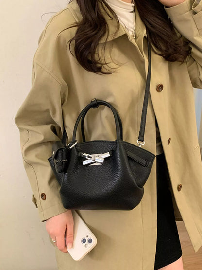 Sarah Express Women's Mini Top Handle Crossbody Bag - Premium PU Leather Handbag