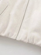 Sarah Express Women's Plus Size Casual Fleece Zip-Up Bomber Jacket