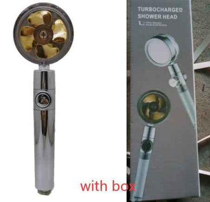 Sarah Express 360° Rotating High Pressure Shower Head with Water Saving Technology Yellow with box