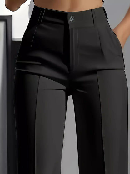 Sarah Express Women's High-Waisted Wide Leg Pants