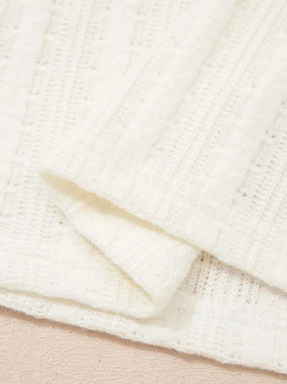 Sarah Express Women's Textured Button V-Neck Henley Tee - Casual Short Sleeve Top