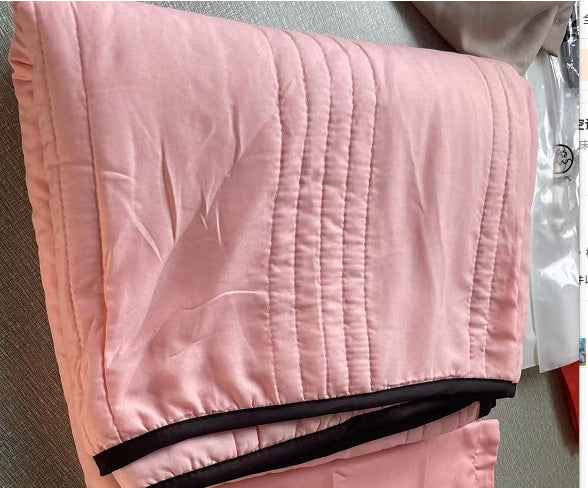 Sarah Express Cooling Summer Quilt Blanket - Lightweight Air Conditioning Comforter Light pink