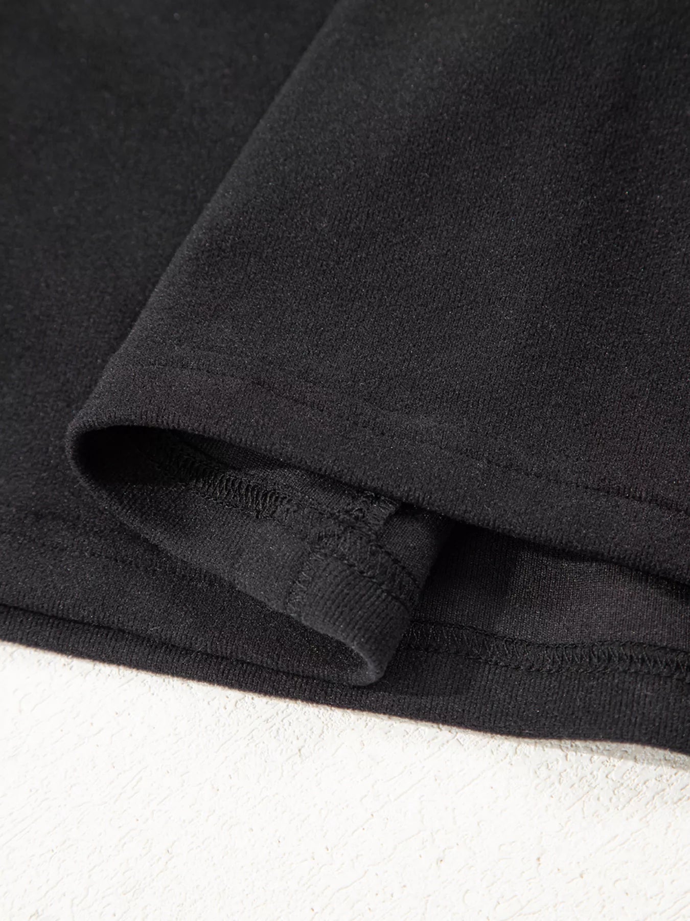 Sarah Express Women's Solid Color Bow Textured Patchwork Long Sleeve Top