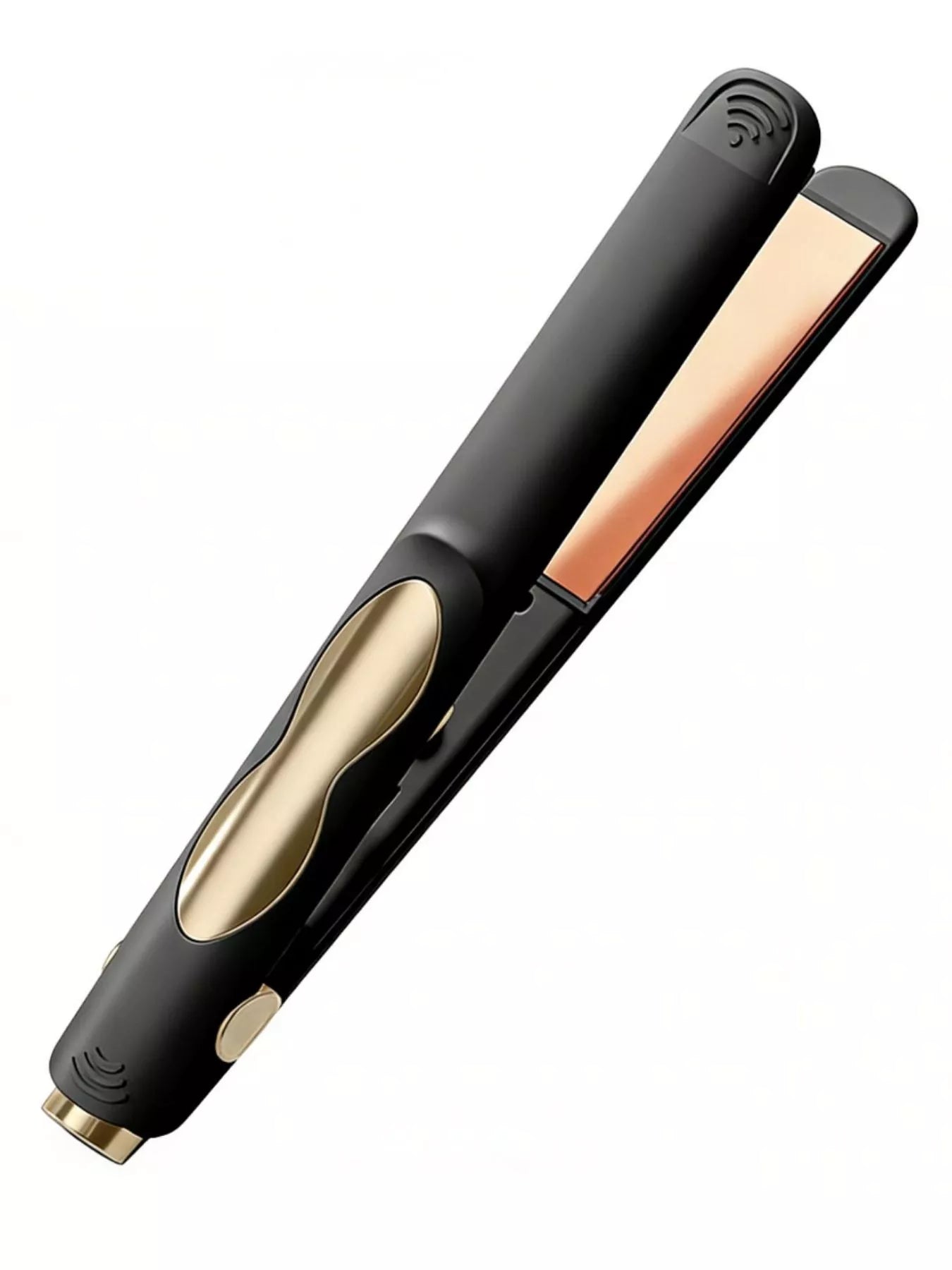 Sarah Express Portable Hair Straightener - 2-in-1 Curling and Straightening Iron with Constant Temperature Black