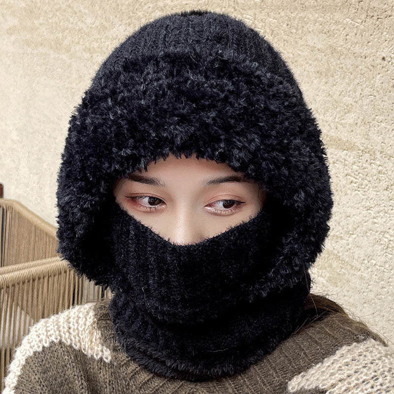 Sarah Express Women's Multifunctional Hat Scarf Combo Winter Windproof Neck Warmer Dome Crown