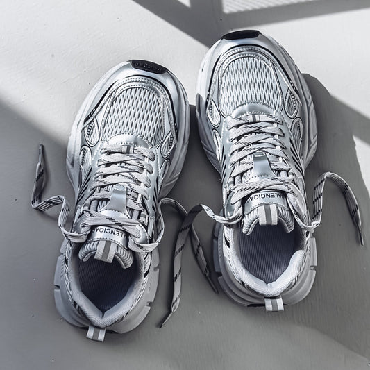 Sarah Express Breathable Mesh Sneakers for Wide Feet & Broad Toes | Casual Lace-Up Shoes