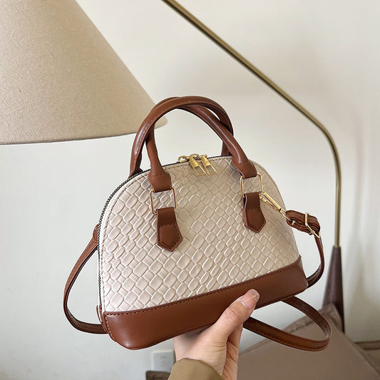 Sarah Express Women's Shell-Shape PU Leather Crossbody & Shoulder Bag | Casual Streetwear Handbag