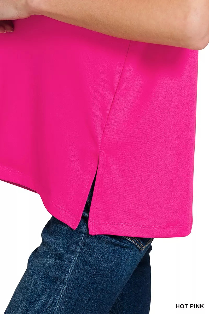 Sarah Express Women's Brushed Microfiber Top & Biker Shorts Set