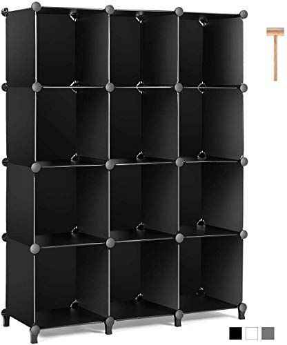 Sarah Express Modular Plastic Storage Organizer Rack - Multi-Grid Cube Shelving System