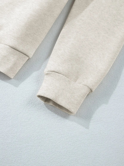 Sarah Express Women's Collared Sweatshirt and High Waist Pants Active Set