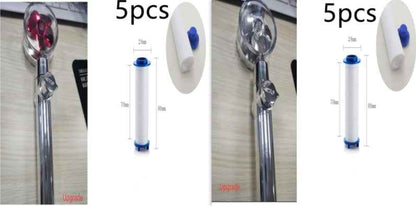 Sarah Express Turbo Propeller Shower Head - 360° High Pressure Water Saving Rainfall Showerhead Set10