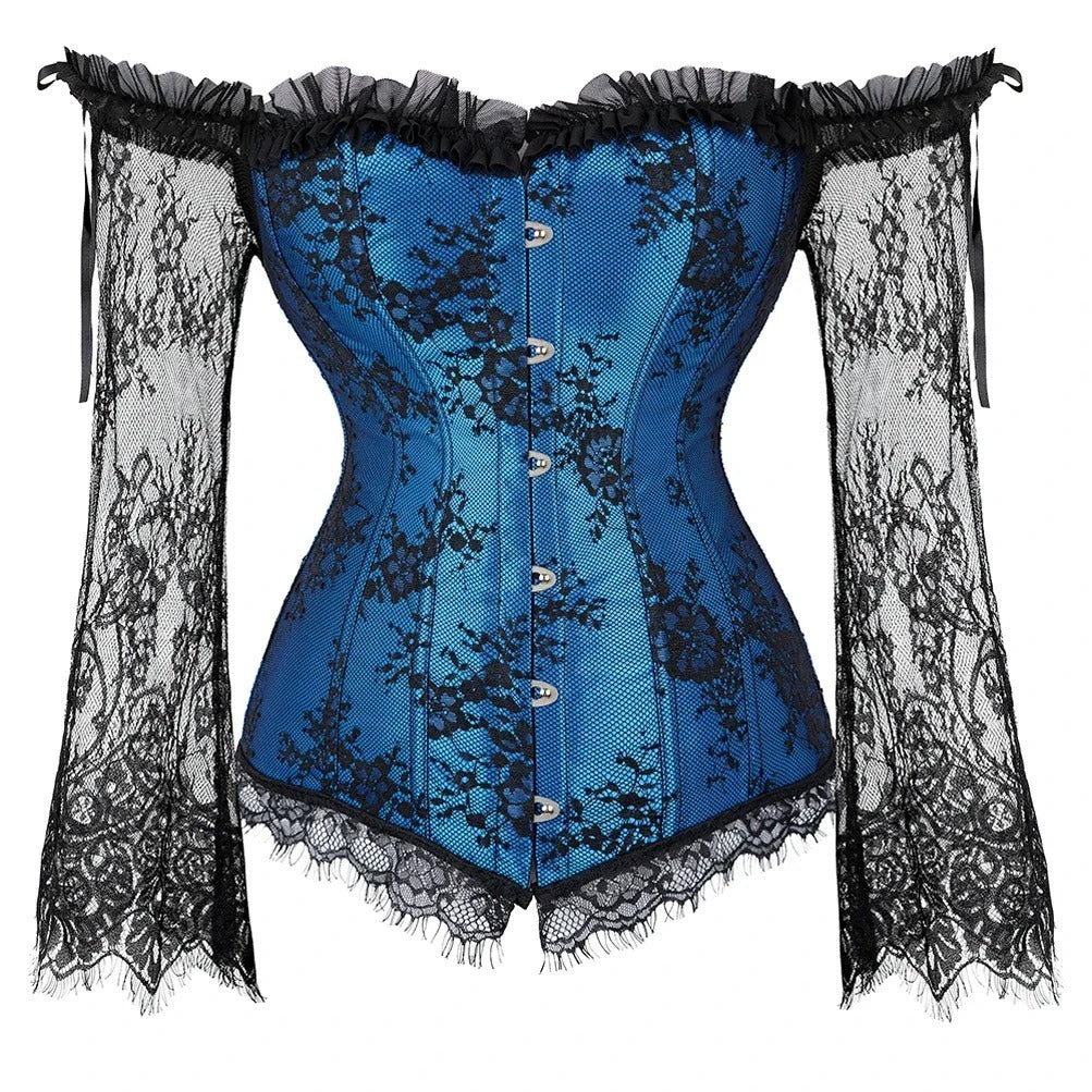 Sarah Express Lace Long Sleeve Fitted Top Seamless Ultra Thin Luxury Detail