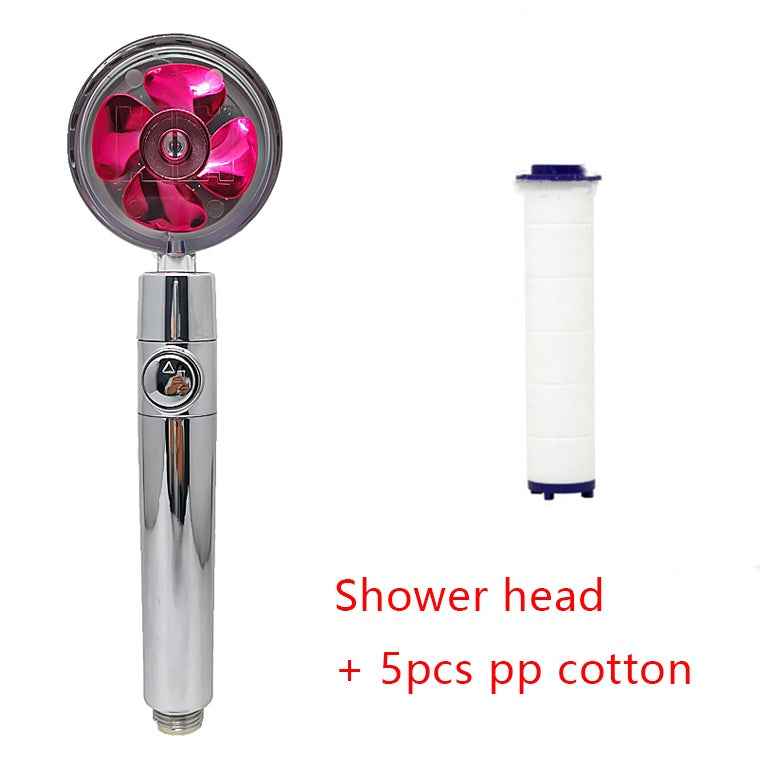 Sarah Express 360° Rotating High Pressure Shower Head with Water Saving Technology Red set