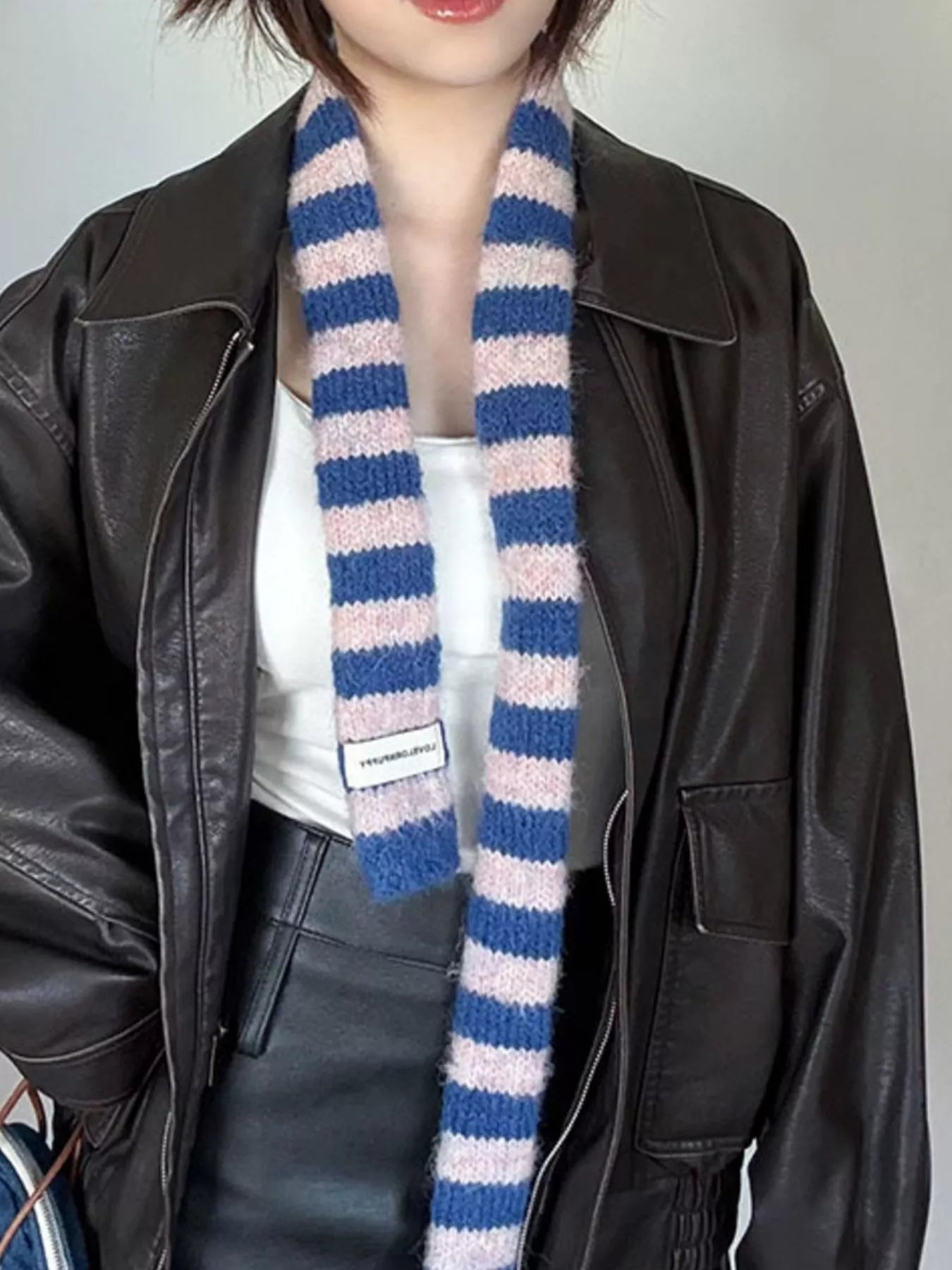 Sarah Express Women's Striped Knitted Warm Scarf