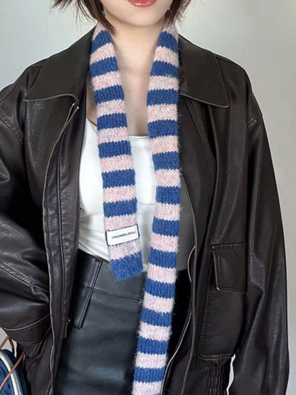 Sarah Express Women's Striped Knitted Warm Scarf