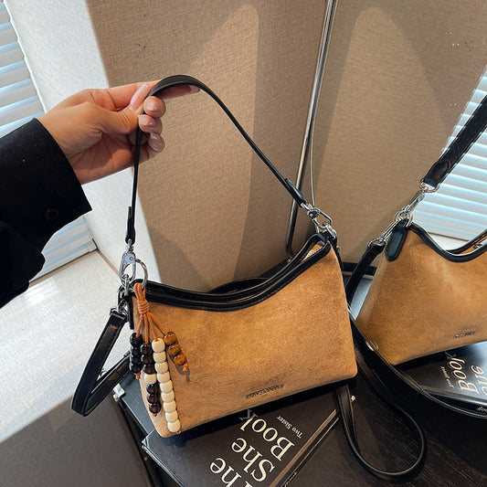 Sarah Express Korean Minimalist Crossbody Shoulder Bag for Women - PU Leather Versatile Everyday Handbag