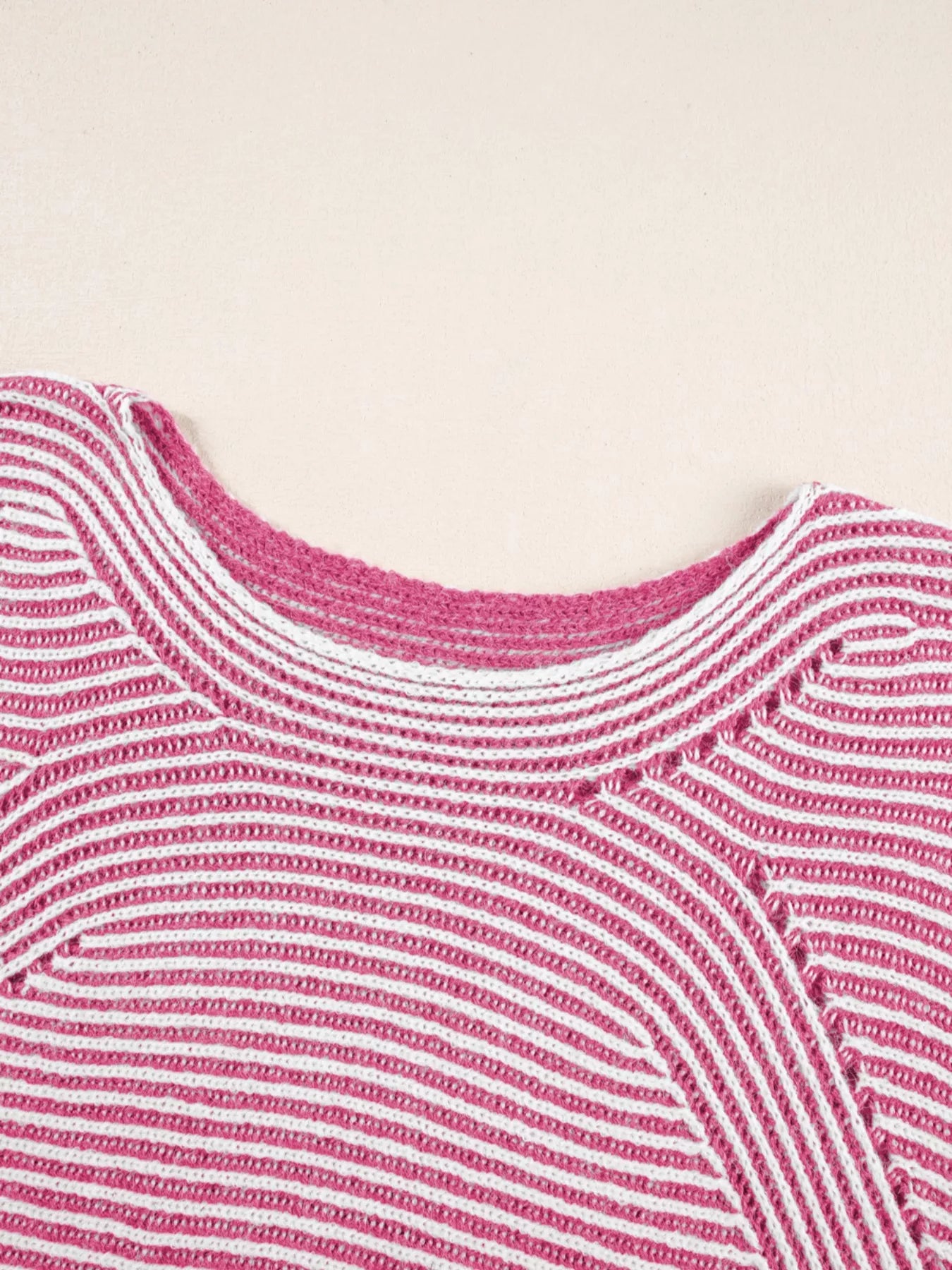 Sarah Express Women's Striped Boat Neck Casual Sweater