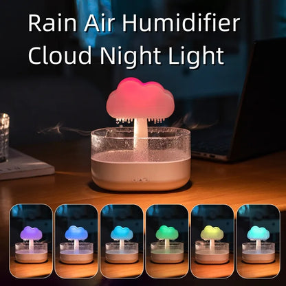 Sarah Express Rain Cloud Humidifier Night Light with LED & Sound - Essential Oil Diffuser Aromatherapy
