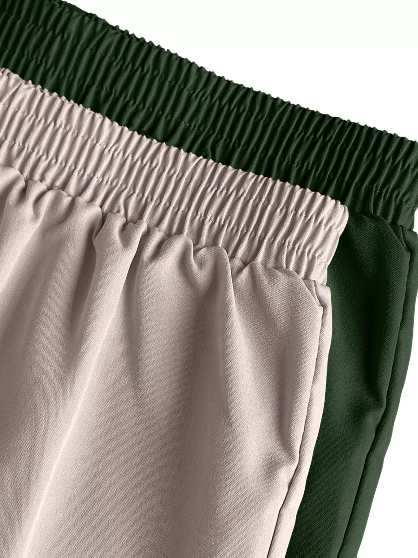 Sarah Express Women's 2 Piece Elastic Waist Cargo Pants Set