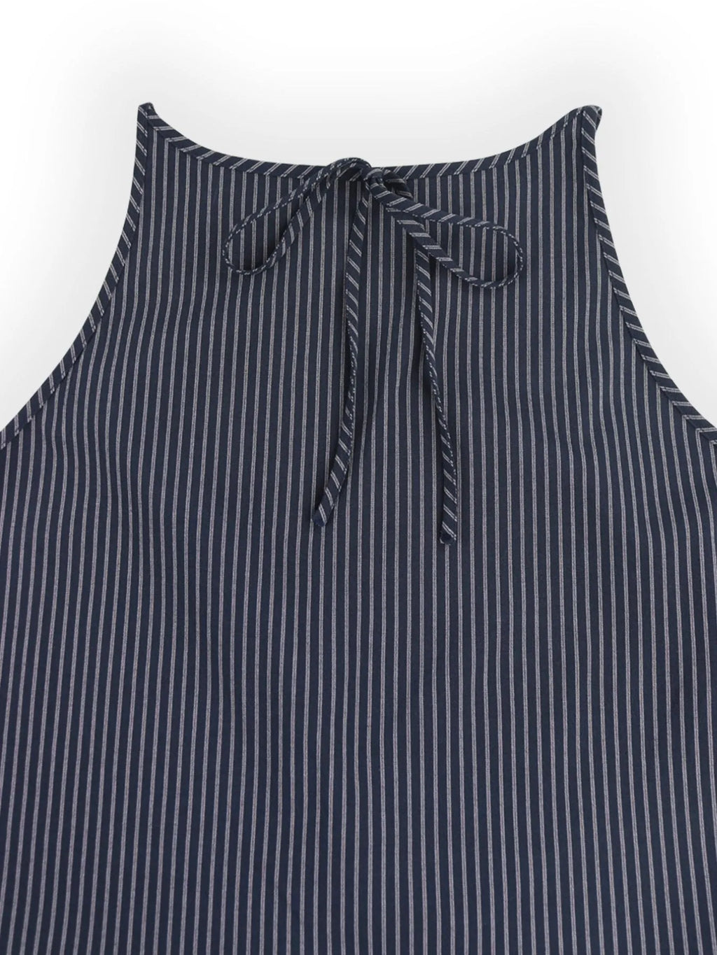 Sarah Express Women's Striped Round Neck Tank and Wide Leg Pants Set