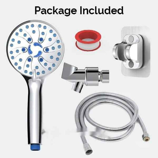 Sarah Express High Pressure Handheld Shower Head with 5 Spray Settings - Adjustable Multi-Function Bathroom Shower