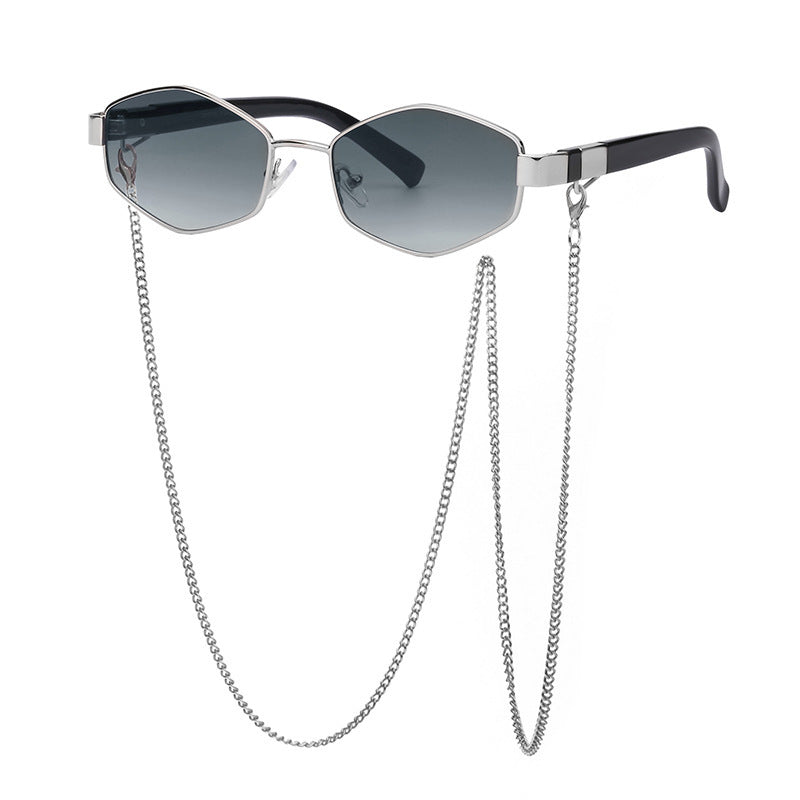 Sarah Express Women's Chain Detail Korean Style Sunglasses UV400 Protection