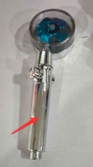 Sarah Express Turbo Propeller Shower Head - 360° High Pressure Water Saving Rainfall Showerhead Blue1
